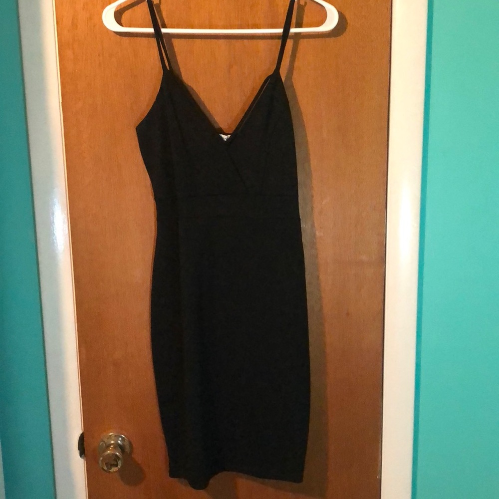 Black mini dress